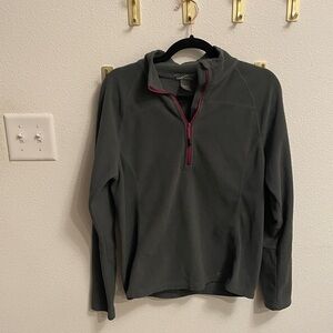 Eddie Bauer womens Dark Gray Zip-Up Sweater